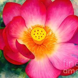 Vibrant Lotus in Bloom