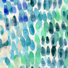 Waterfall 2- Abstract Art by Linda Woods by Linda Woods