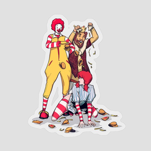 Fast Food Royalty Dance Sticker